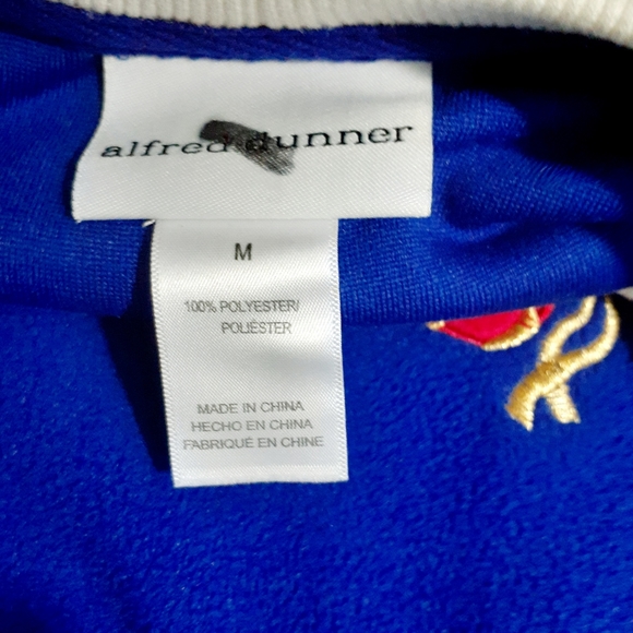 Alfred Dunner Women's Christmas Fleece Blue Sweat Shirt, Sweater Size M - Picture 6 of 6